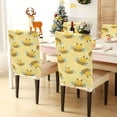 thumbnail image 4 of BZSMCE Chair Covers Set Home Decor Seat Back Cover Yellow Bee Pattern, 4 of 6