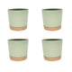 thumbnail image 1 of Billuyoard 4 macetas para flores, bandeja para plantas, suministros de jardín, accesorios para el hogar, agujeros de drenaje de 6,5 pulgadas y 8 pulgadas, Jardín y Patio Verde 6.5 pulgadas Billuyoard HA083860-01, 1 of 6