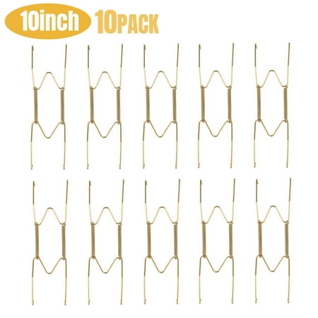 

Sanamity Wall Hooks For Hanging Dish Display Plate Hangers 10 Pack Stainless Steel Decorative Wire Plate Hanger Holders In Spring Hook Holder Hanging Wire For Decorative Plates And Art