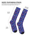 thumbnail image 2 of Lsque Ice Hockey Players With Puck Pattern Sport Compression Socks for Men & Women 15-20 mmHg Knee High Nurse Pregnant Running Medical and Travel Athletic, 2 of 6