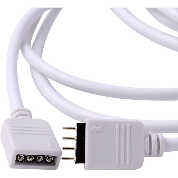 Cable de extensión para tira de LED RGB de 4 pines, conector, adecuado para la tira de LED RGB(1m)