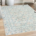 thumbnail image 1 of Geometric Decorative Rug, Triangle Grid in Ombre Galactic Effect Colors Modern Themed Geometric Mesh, Quality Carpet for Bedroom Dorm and Living Room, 6 Sizes, Pale Blue, by Ambesonne, 1 of 4