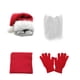 thumbnail image 2 of Xihbxyly Cosas Por Menos de 5 Dolares Conjunto de Disfraz de Papá Noel para Niños, Barba de Papá Noel, Gorro de Navidad, Bufanda y Guantes para Niños, Accesorio de Fotografía para Fiesta de Disfraces, 2 of 7