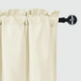 thumbnail image 5 of JIUZHEN Valance Curtains for Kitchen Window Valances for Living Room/Basement Window Curtains Bathroom Thermal Insulated Short Rod Pocket Curtain Panels, Ivory,52 x 18 Inches,1 Panel, 5 of 7