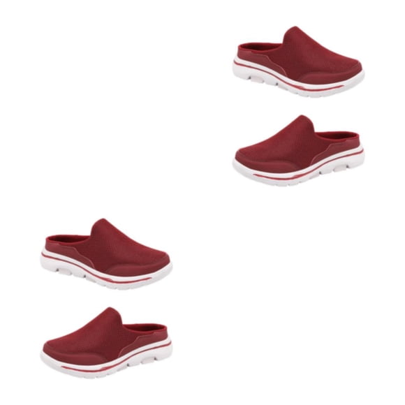 Zapatillas Minnieouse 1 par de toboganes de cubierta de malla estilo informal portátil para niñas Rojo Talla 39 2piezas