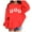Red, variant on Kids Hoodies Florida Letter Printed Boys Girls Preppy Sweatshirt Long Sleeve Casual Trendy Cute Pullover Tops With Pockets Pink,Size 5-6 Years