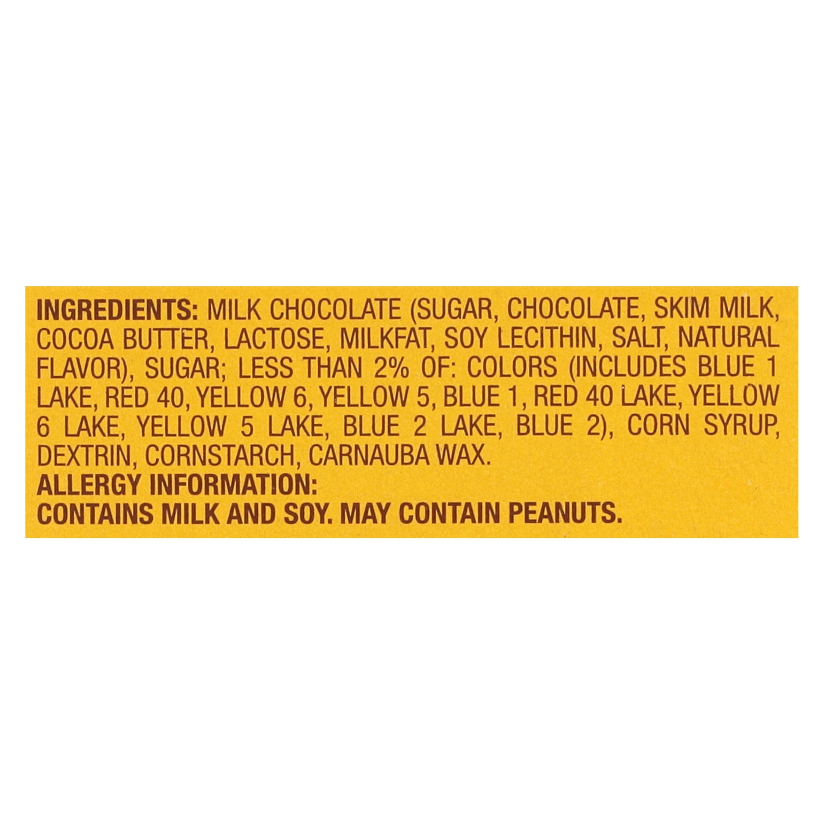 OL172 for 1.08 oz M&M's® Milk Chocolate Mini's Tube Labels