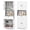 White, variant on Gymax 67.5'' Kitchen Pantry Cabinet w/4 Doors 1 Drawer Open Countertop Adjustable Shelf Gray Oka