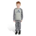 thumbnail image 3 of Boys 4-7 adidas Fleece Pullover Hoodie & Jogger Pants Set Color: Halo Blue Size: 4, 3 of 4