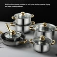 thumbnail image 1 of czyyul 12Pcs Stainless Steel Pots and Pans Set  Nonstick Cookware Set  Induction Kitchen Cookware Set  RV Kitchen Cookware Set  Oven and Dishwasher Safe Cookware, 1 of 9