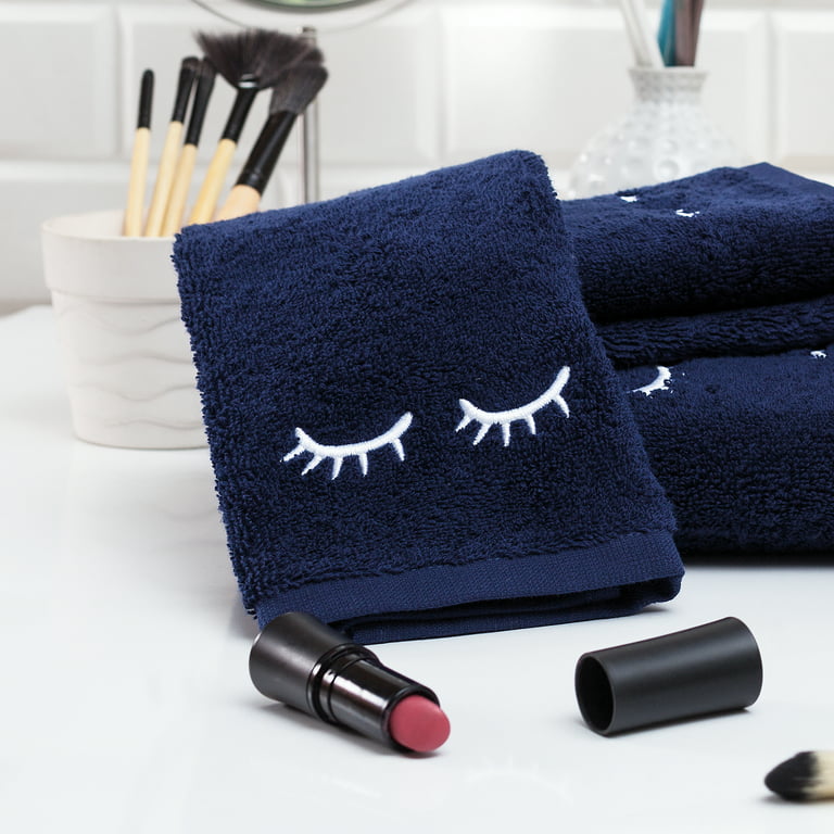Free Shipping 100% Turkish Cotton Benzoyl Peroxide Resistant 4 Piece Makeup  & Face Towel Set