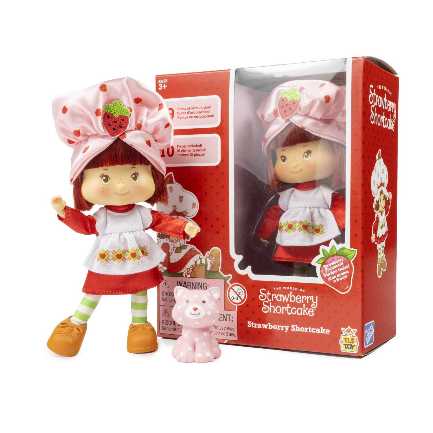 Ensemble Vêtements Pour Poupée Laboo 10 Cm - Bandeau Fraise + Combinaison Peluche Rose