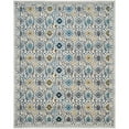 thumbnail image 5 of SAFAVIEH Evoke Charlotte Floral Geometric Area Rug, Ivory/Blue, 6'7" x 9', 5 of 6