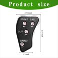thumbnail image 2 of 4 Wheel Baseball Umpire Clicker-Umpire Indicator Gear-Practical Baseball Counter Clicker for Scorekeeper Recording Outs,6 x Baseball Umpire Clicker,Black, 2 of 6