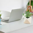thumbnail image 3 of 4 Uds simulación de plantas suculentas en macetas decoración creativa pequeño triángulo bonsái decoración artificial de interior plantas verdes, 3 of 5