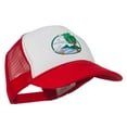 thumbnail image 5 of Fishing Beach Seagulls Embroidered Foam Mesh Back Cap - Red White Red OSFM, 5 of 5