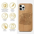 thumbnail image 4 of Case Yard Wooden Case Outside Soft TPU Silicone, Slim Fit Shockproof Wood Protective Phone Cover for Girls Boys Men and Women, Supports Wireless Charging Anchor & Hope Design case for iPhone-11-Pro, 4 of 7