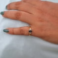 thumbnail image 3 of Diiro Women's Oval Black Onyx Three Stone Ring, Vermeil 14K Yellow Gold, White CZ Accent Promise Ring, Anniversary Jewelry Gift, 3 of 6