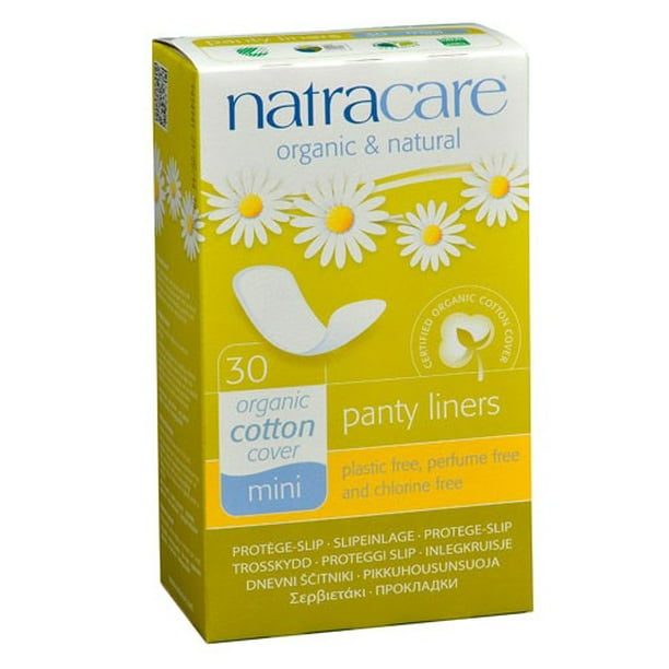 Natracare Natural Panty Liners, Mini, 30 Ct