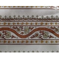 thumbnail image 4 of oneOone Georgette Viscose Fabric Leaves & Floral Block Printed Craft Fabric BTY 42 Inch Wide, 4 of 4