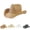 Z52-Beige, variant on Men Women Straw Cowboy Sun Hat, Breathable Wide Brim Western Style Beach Vacation Hat for Outdoor Activities, Hiking and Casual Summer Wear