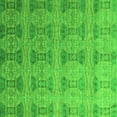 thumbnail image 1 of Ahgly Company Indoor Square Oriental Green Modern Area Rugs, 3' Square, 1 of 4