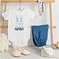 thumbnail image 3 of NASA Vintage Worm Logo Space Shuttle Romper Boys or Girls Infant Baby Brisco Brands 6M, 3 of 7