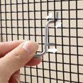thumbnail image 4 of HLONK 40 Pcs Crochets pour Planche à Chevilles Outils Crochets en Métal Acier Inoxydable, 4 of 6