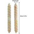 thumbnail image 4 of 10 tornillos de cabeza cilíndrica y agrave; Doble terminal y agudo; Tornillos de rosca autorroscantes Pernos roscados Muebles de madera Conector Espárragos Varillas 6 *, 11 Feliz Sencillez, 4 of 5