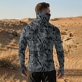 thumbnail image 4 of Long Sleeve Sun Shirt Compression Hoodies for Men UPF 50+ Rash Guard Cooling Hooded Fishing Shirts with Facr Mask Casual Summer Hiking Blouses, 4 of 6