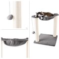 thumbnail image 3 of Hamaca para Gatos con Postes para Rascar PETMAKER Gris, 3 of 6