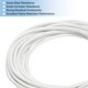 thumbnail image 4 of Cable de alta temperatura de 5 metros/16.4 pies, 20AWG, cable de mica flexible, cable aislado de alta temperatura blanco, 4 of 5