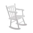 thumbnail image 5 of Aosekaa 1/6 Scale Dollhouse Rocking Chair,Dollhouse Furnishings,Wooden Dollhouse Chair for Micro Landscape Living Room Scene Ornament white, 5 of 8