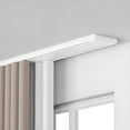 thumbnail image 1 of Double Row Ceiling Curtain Track, Modern Sliding Curtains Tracks Mount, Window Shade Rails Mounted Heavy Duty for Living Room Bedroom Hospital Easy Install(White,13.8ft), 1 of 7