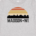 thumbnail image 4 of Inktastic Madison Wisconsin Skyline Retro Sunset Boys or Girls Baby T-Shirt, 4 of 5