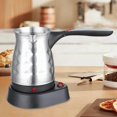 thumbnail image 4 of Electric Turkish Coffee Pot Tea Kettle Comfortable Grip Stainless Steel Coffee Kettle Warmer For Kitchen Office Outdoor, 4 of 5