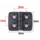 thumbnail image 3 of 10/20PCS Small Hinges Mini Plastic Black Door Bearing Butt Hinge Cabinet Electrical Box Folding Hinge Furniture Hardware, 3 of 11
