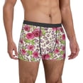 thumbnail image 4 of Cauagu Rose Mix Leopard 4 Print Boxer Briefs for Men,Comfortable Breathable Men's Underwear Moisture Wicking Underpants -XX-Large, 4 of 8