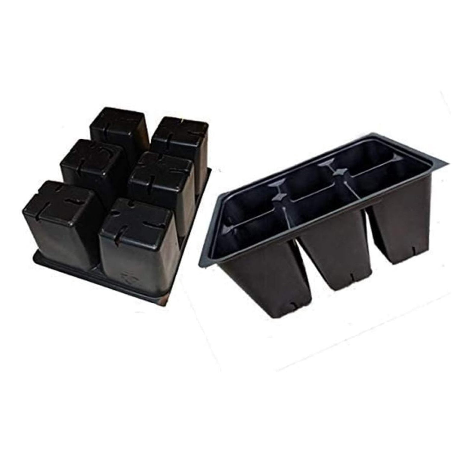 Seed Starter Trays 300 DEEP Extra Large Cells Total (50 Trays of 6 Cells Each)