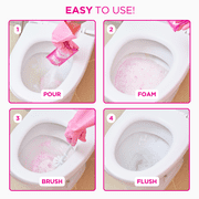 The Pink Stuff Miracle Power Foaming Toilet Cleaner, Self-Activating Formula, Stain Remover, 3 Treatments, 10.5 oz