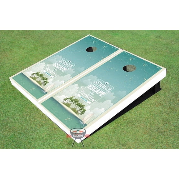 Escape To Paradise Custom Cornhole Boards