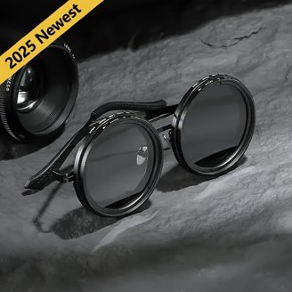SIBERIAN 100% Real Glass Round Retro Sunglasses Standard 52mm Men/Women Premium Amazon.com: SIBERIAN 100% Real Glass Round Retro Premium  main image 4