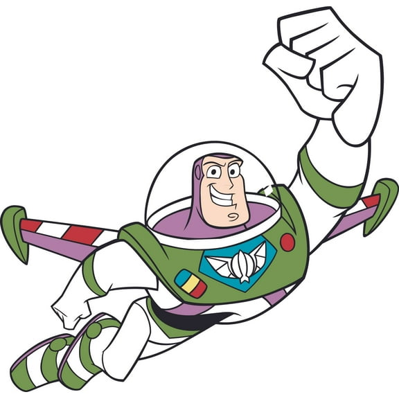 The Buzz Lightyear Toy Story Cartoon Customized Name Wall Decal - Custom Vinyl Wall Art - Personalized Name - Baby Girl Boy Kid Bedroom Wall Decal Room Decor Wall Stickers Decoration Size (30x27 inch)
