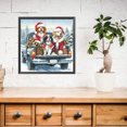 thumbnail image 2 of 5D DIY Perro Navidad Del Arte Artesanal 40x40cm, 2 of 9