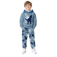 thumbnail image 2 of Kiijoy Boys Sweatsuit Dinosaur Graphic Hoodie Jogger Pants Outfits Fall Winter Clothes Set, 2 of 8