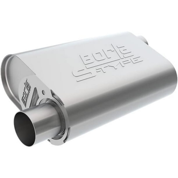 Borla CrateMuffler LS3 SType 2.25in Offset/Offset 14inx4.35inx9in Oval