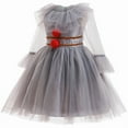thumbnail image 4 of Kid Scary Clown White killer Costume Halloween Cosplay Dress, 4 of 7