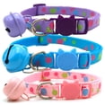 thumbnail image 5 of 6 Pack Reflective Cat Collar with Bell, Solid & Safe Collars for Cats, Nylon, Mixed Colors, Safety Buckle Kitten Collar, Breakaway Cat Collar for Girl Cats Male Cats, 5 of 7