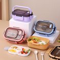 thumbnail image 7 of Bento Box Adult, 2-Compartment Lunch Containers, Drop-Proof Meal Prep Food Storage Containers, Dishwasher Safe & Made with BPA-Free Materials (Brown), 7 of 7