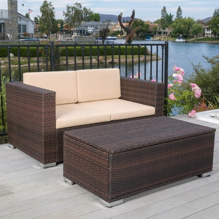 Best Selling Home Seychelles Loveseat and Table Set